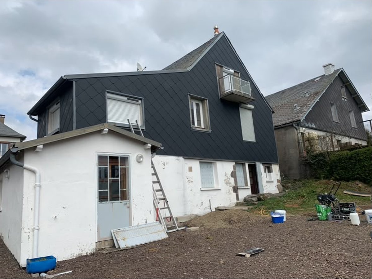 Couverture et bardage en ardoise